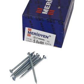 Meridyen 5x80 mm 200 Adet Paket Sunta Vidası