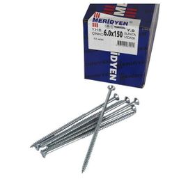 Meridyen 6.0x150 mm 50 Adet Sunta Vidası