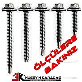 Meridyen 6.3x70 200'lü Trapez Catı Vidası