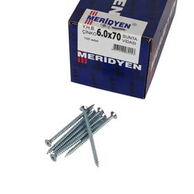 Meridyen 6x70 mm 100 Adet Sunta Vidası