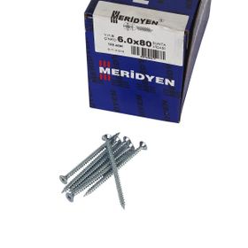 Meridyen 6x80 mm 100 Adet Paket Sunta Vidası