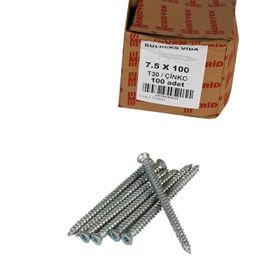 Meridyen 7.5x100 mm 100 Adet PVC Buldex Vidası