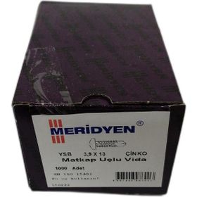 Meridyen YHB 3.9x13 mm 1000 Adet Matkap Uçlu Vida