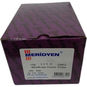 Meridyen YHB 4.2x19 mm 1000 Adet Matkap Uçlu Vida