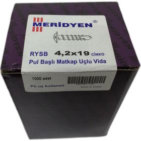 Meridyen YHB 4.2x19 mm 1000 Adet Matkap Uçlu Vida