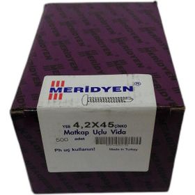 Meridyen YHB 4.2x45 mm 500 Adet Matkap Uçlu Vida
