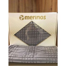 Merinos 3 Parça Gri Çift Kişilik Modernline Yatak Örtüsü