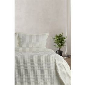 Merinos 3 Parça Modern Line Yatak Örtüsü Battaniye Seti