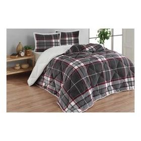 Merinos Comforter Anna Gri Çift Kişilik Yorgan Seti