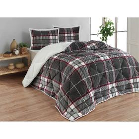 Merinos Comforter Anna Gri Tek Kişilik Yorgan Seti