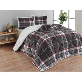 Merinos Comforter Anna Gri Tek Kişilik Yorgan Seti