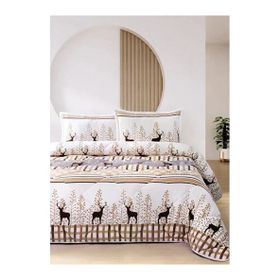 Merinos Comforter Deer Bej Tek Kişilik Yorgan Seti
