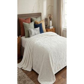 Merinos Elegans 220x240 cm Krem Çift Kişilik Battaniye
