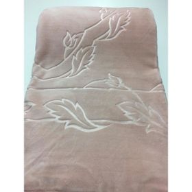 Merinos Elegans Çift Kişilik Embos Vizon Pudra Battaniye
