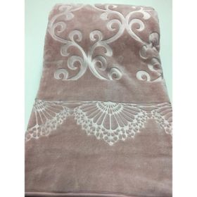Merinos Elegans Çift Kişilik Embos Vizon Pudra Battaniye