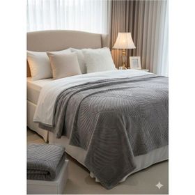 Merinos Elegans Gri 220x240 cm Çift Kişilik Battaniye