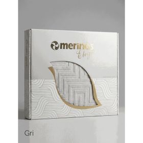 Merinos Elegans Gri 220x240 cm Çift Kişilik Battaniye