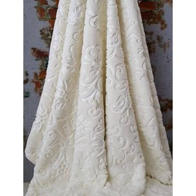 Merinos Elegans Kemik Çift Kişilik Embos Vizon Battaniye
