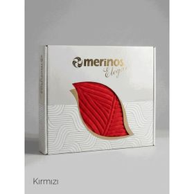 Merinos Elegans Kırmızı 220x240 cm Çift Kişilik Battaniye