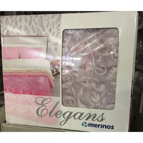 Merinos Elegans Mor Çift Kişilik Battaniye