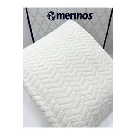 Merinos Modern Line 220x240 cm Ekru 3 Parça Battaniye Seti