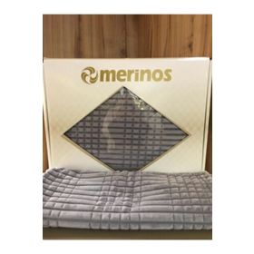 Merinos Modern Lıne 3 Parça Gri Battaniye Seti