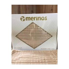 Merinos Modern Line Bej 220x240 cm 3 Parça Battaniye Seti