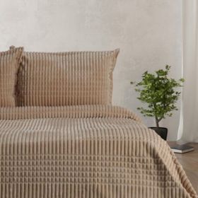 Merinos Modern Line Bej 220x240 cm 3 Parça Battaniye Seti