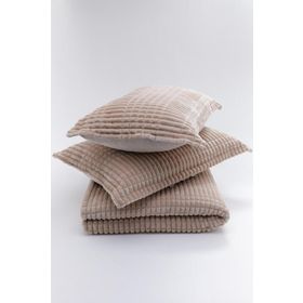 Merinos Modern Line Bej 220x240 cm 3 Parça Battaniye Seti