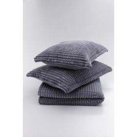 Merinos Modern Line Gri 220x240 cm 3 Parça Battaniye Seti