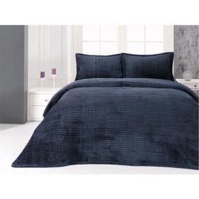 Merinos Modern Line Lacivert Tek Kişilik Battaniye Seti