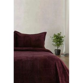 Merinos Modern Line Mürdüm 3 Parça Battaniye Seti