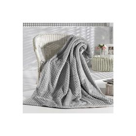 Merinos Pearl Tomurcuk Gri 200x240 Çift Kişilik Battaniye