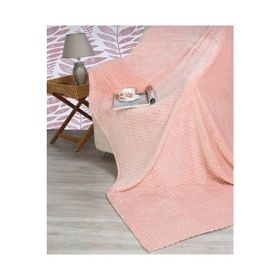 Merinos Pearl Tomurcuk Pudra Çift Kişilik Battaniyesi