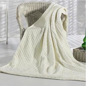 Merinos Pearly Kemik Tomurcuk Soft Çift Kişilik Battaniye