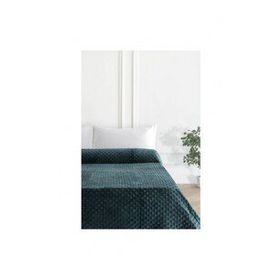 Merinos Pearly Petrol Mavi Tomurcuk Soft Çift Kişilik Battaniye