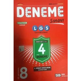 Merkezi 8. Sınıf LGS 1. Dönem 4 Deneme-Soru Bankası Merkezi Yayınları