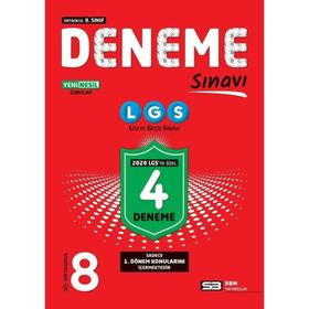 Merkezi 8. Sınıf LGS 1. Dönem 4 Deneme-Soru Bankası Merkezi Yayınları
