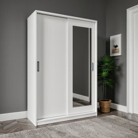 Merlin Mobilya Başak 2 Kapaklı 8 Bölmeli Aynalı Dolap