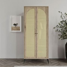 Merlin Mobilya Diamond 2 Kapakli 4 Bölmeli Dolap