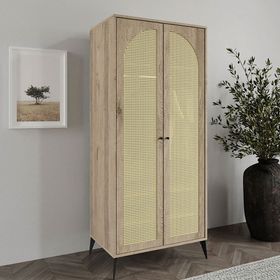 Merlin Mobilya Diamond 2 Kapakli 4 Bölmeli Dolap