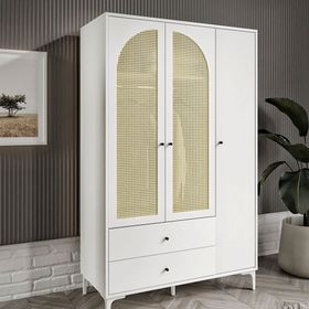Merlin Mobilya Diamond 3 Kapakli 9 Bölmeli Dolap