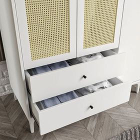 Merlin Mobilya Diamond 3 Kapakli 9 Bölmeli Dolap