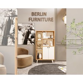 Merlin Mobilya Milano 2 Kapaklı 7 Bölmeli Kitaplık