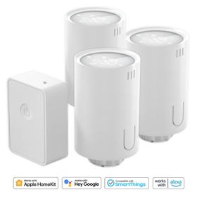 Meross Wi-Fi Uzaktan Kontrollü Akıllı HUB ve 3 Adet Termostat Vana Seti