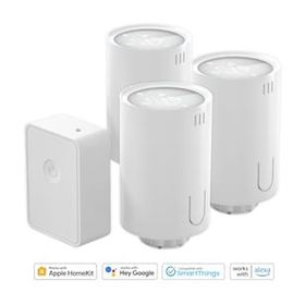Meross Wi-Fi Uzaktan Kontrollü Akıllı HUB ve 3 Adet Termostat Vana Seti