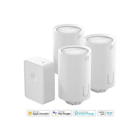 Meross Wi-Fi Uzaktan Kontrollü Akıllı HUB ve 3 Adet Termostat Vana Seti