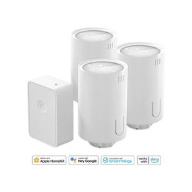 Meross Wi-Fi Uzaktan Kontrollü Akıllı HUB ve 3 Adet Termostat Vana Seti