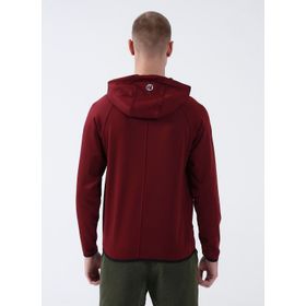 Merrell M23SEARCH Bordo Erkek Kapüşonlu Düz Sweatshirt