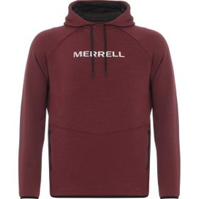 Merrell M23SEARCH Bordo Erkek Kapüşonlu Düz Sweatshirt
